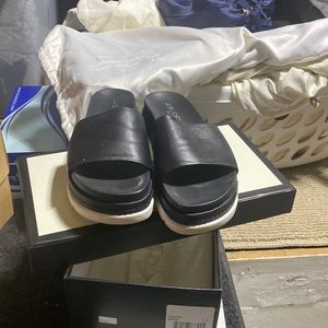 J slides black platform sandal